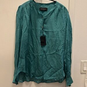 Zadig and Voltaire silk blouse with raw edges